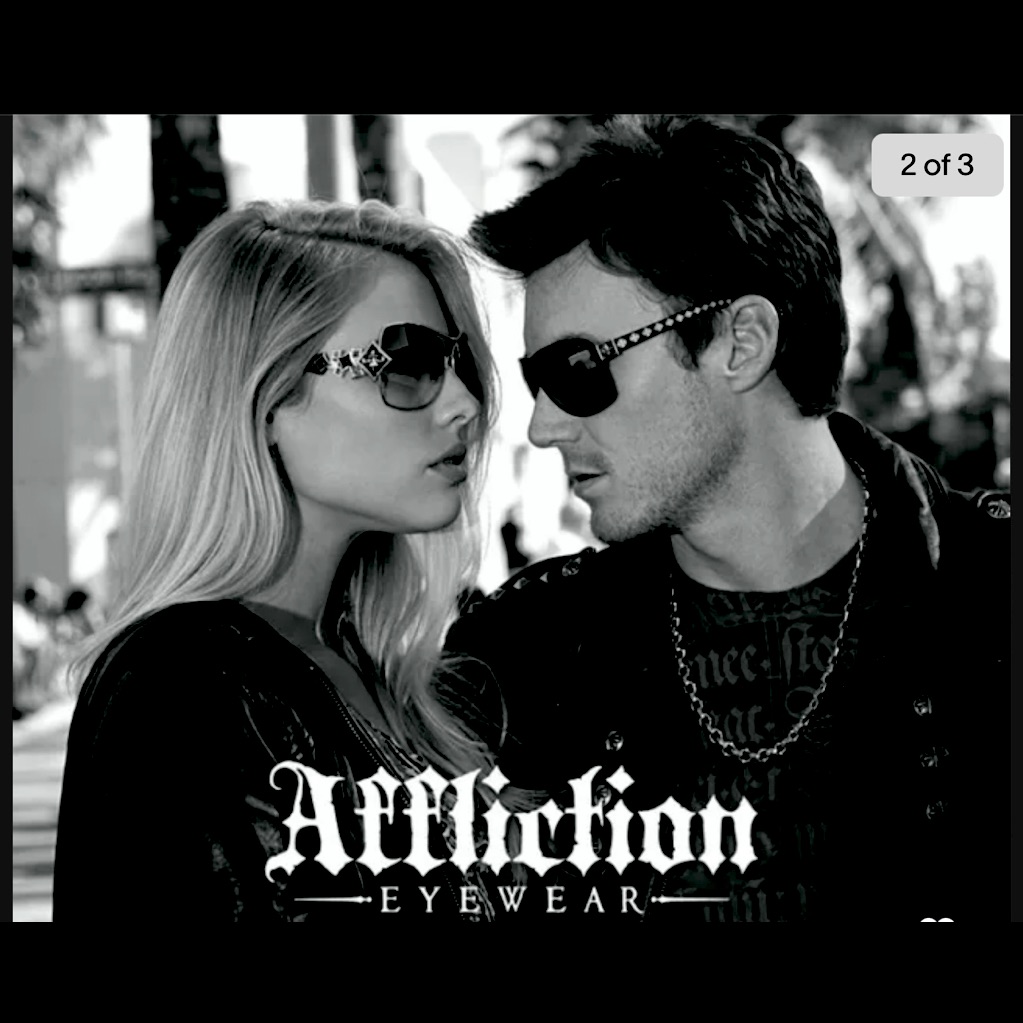 Affliction Rebel Unisex Sunglasses Gold Gold